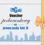 Voucher podarunkowy na prawo jazdy kat. B od Gabi. Idealny prezent dla przyszłego kierowcy.