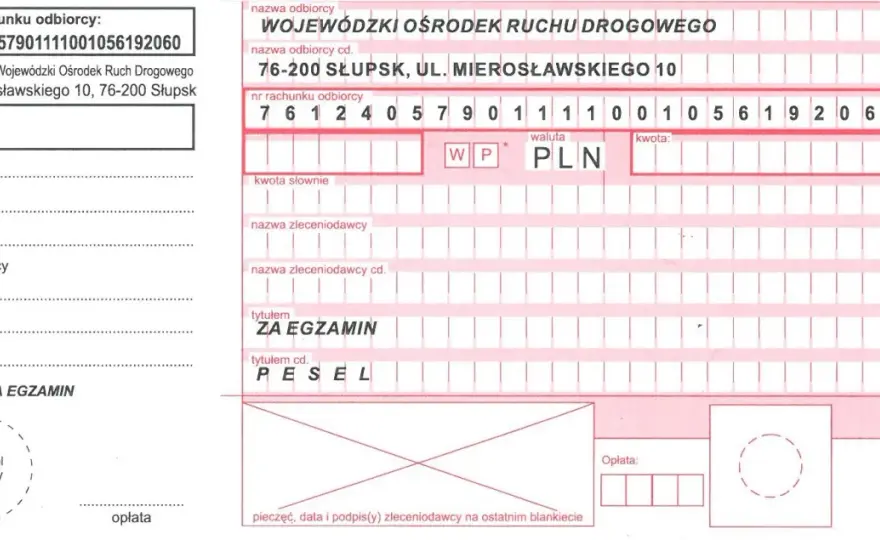 Ile kosztuje egzamin praktyczny w WORD 2026 - Cennik i opłaty