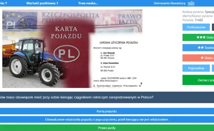 Testy na prawo jazdy na traktor: Wszystko, co musisz wiedzieć