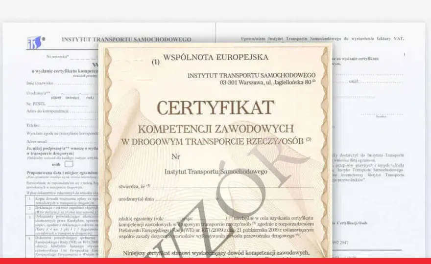 Kurs na przewóz rzeczy: Pytania i odpowiedzi na egzamin