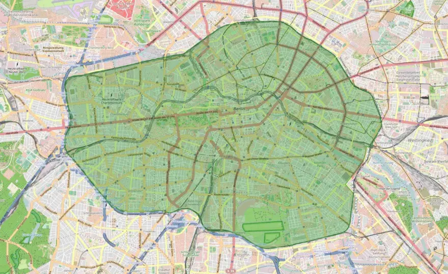 Strefa ekologiczna Berlin - Mapa i zasady